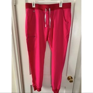 Figs Zamora Joggers. Shocking pink. Large Tall